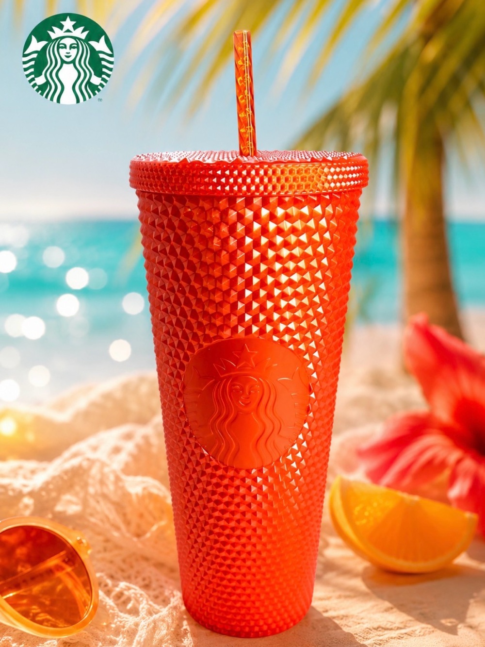 Starbucks Limited Edition Studded Tumbler Orange 2022 Halloween Venti 24 oz NWT